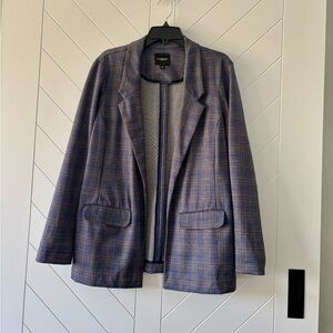 Liverpool Los Angeles Blue and Yellow Plaid Blazer